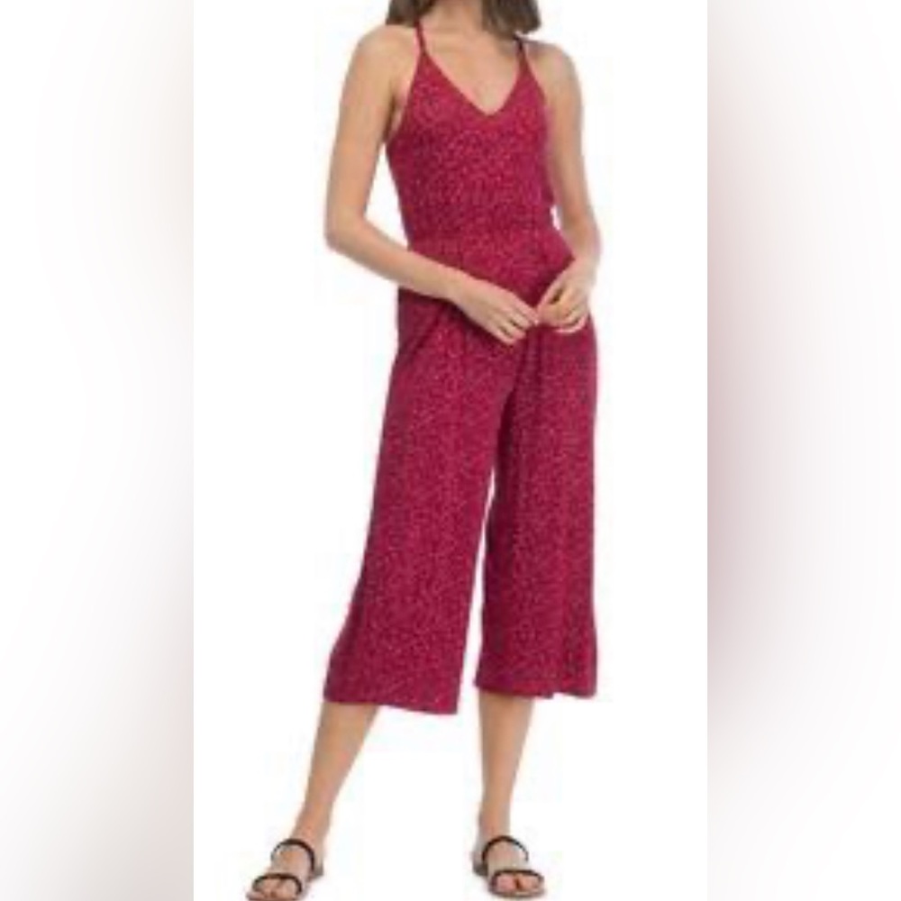 Bobeau floral jumpsuit